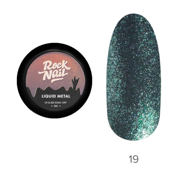 Гель-краска RockNail Liquid Metal 19 Tempered