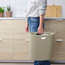 IKEA GÅRDSBUTIK  (ИКЕА ГÅРДСБУТИК)  -  Пластиковая корзина с крышкой, серо-бежевый, 21 л