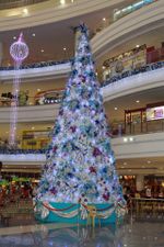 Уличная елка каркасная "Уральская белая сосна" (белая леска) 21 м