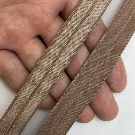 Бейка глянцевая светло-коричневая 15 мм