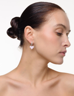 Серьги "Queen Pink Soul " Silver