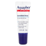 Aquaphor, восстанавливающий бальзам для губ мгновенного действия, без отдушек, 10 мл (0,35 жидк. унции)