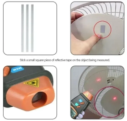 Цифровой тахометр / Бесконтактный лазерный тахометр/ Измеритель числа оборотов