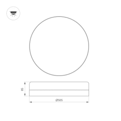 Светильник CL-SMURF-R500-50W Day4000-MIX (WH, 140 deg, 230V) (Arlight, IP40 Пластик, 3 года) 037446