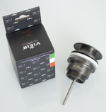 Донный клапан ViEiR (ГРАФИТ) для рак. с болтом  (50/1шт)