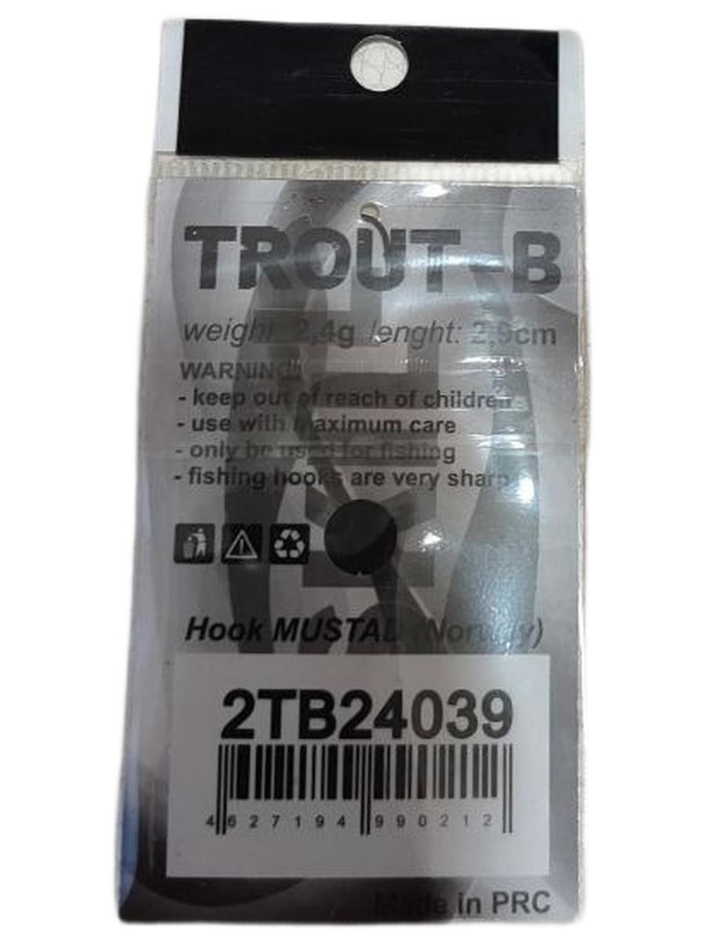 Блесна SKILL TROUT-B 2 цвет 2tb24038