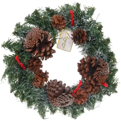 Венок хвойный «Лесное очарование» d-30 см