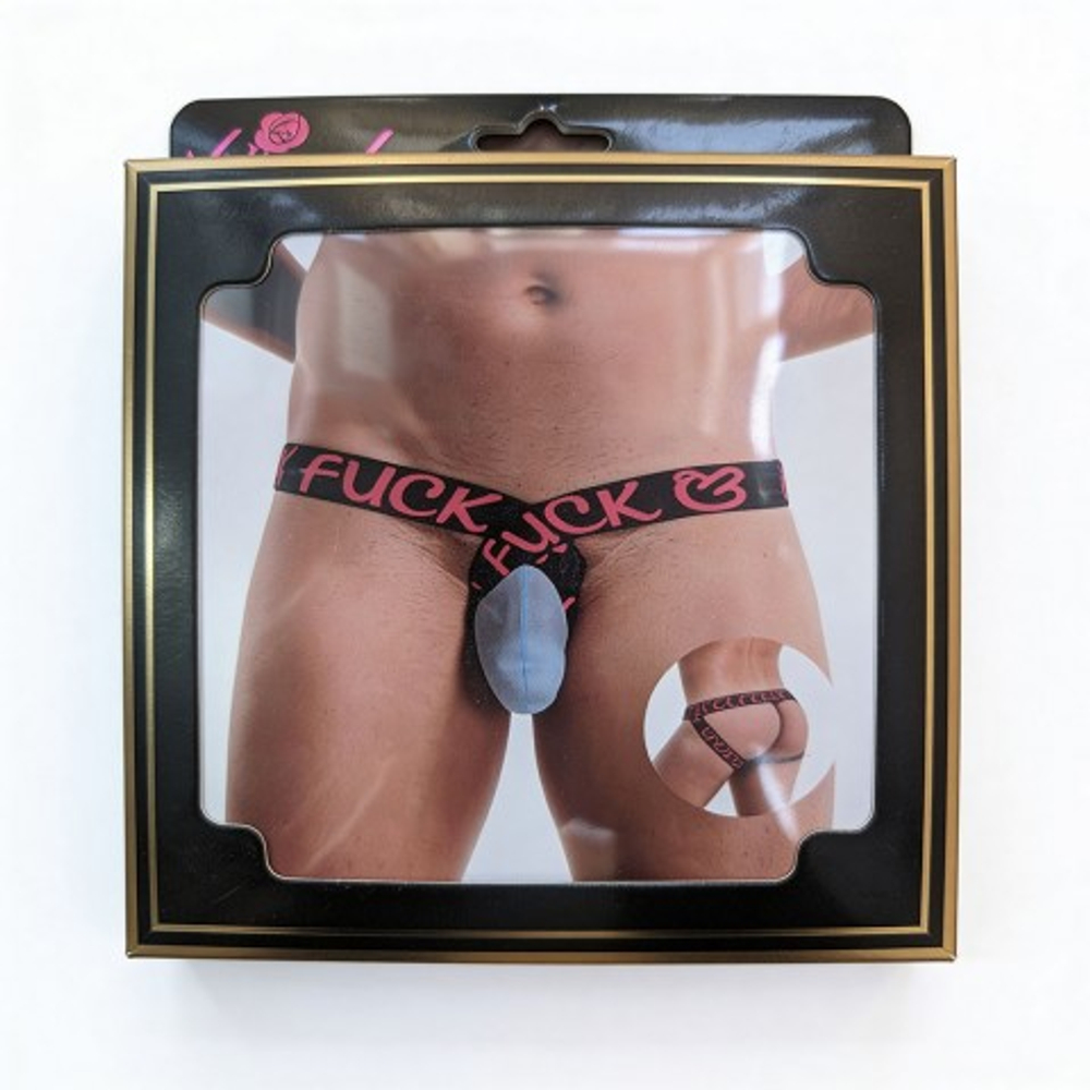 Мужские сексуальные трусики Fuck o'clock белые (S)