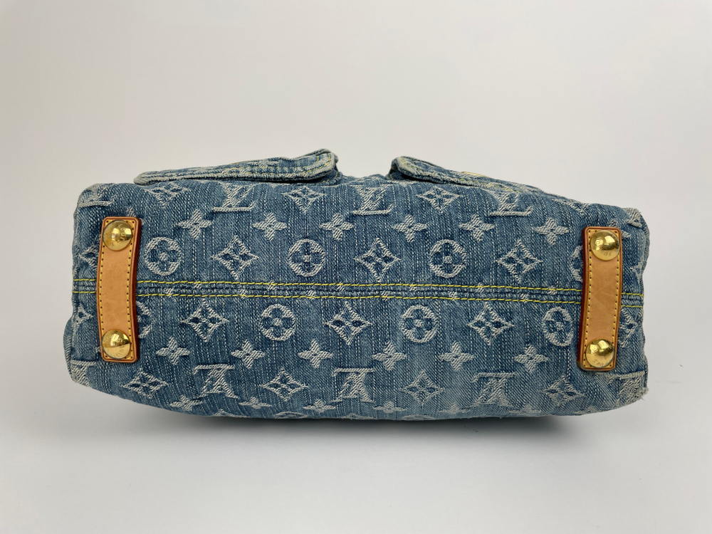 Сумка Louis Vuitton BLUE MONOGRAM DENIM & VACHETTA LEATHER BAGGY PM