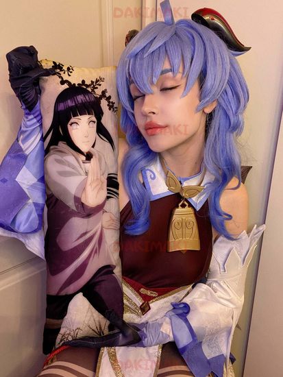 Мини дакимакура Хината Хюга и Сакура Харуно из Наруто арт. M0562, 60х20 см