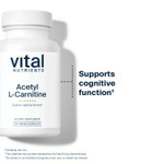Vital Nutrients, Ацетил L-карнитин, 500 мг, 60 веганских капсул