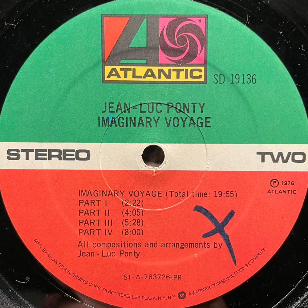 Jean-Luc Ponty ‎– Imaginary Voyage (США 1977.)