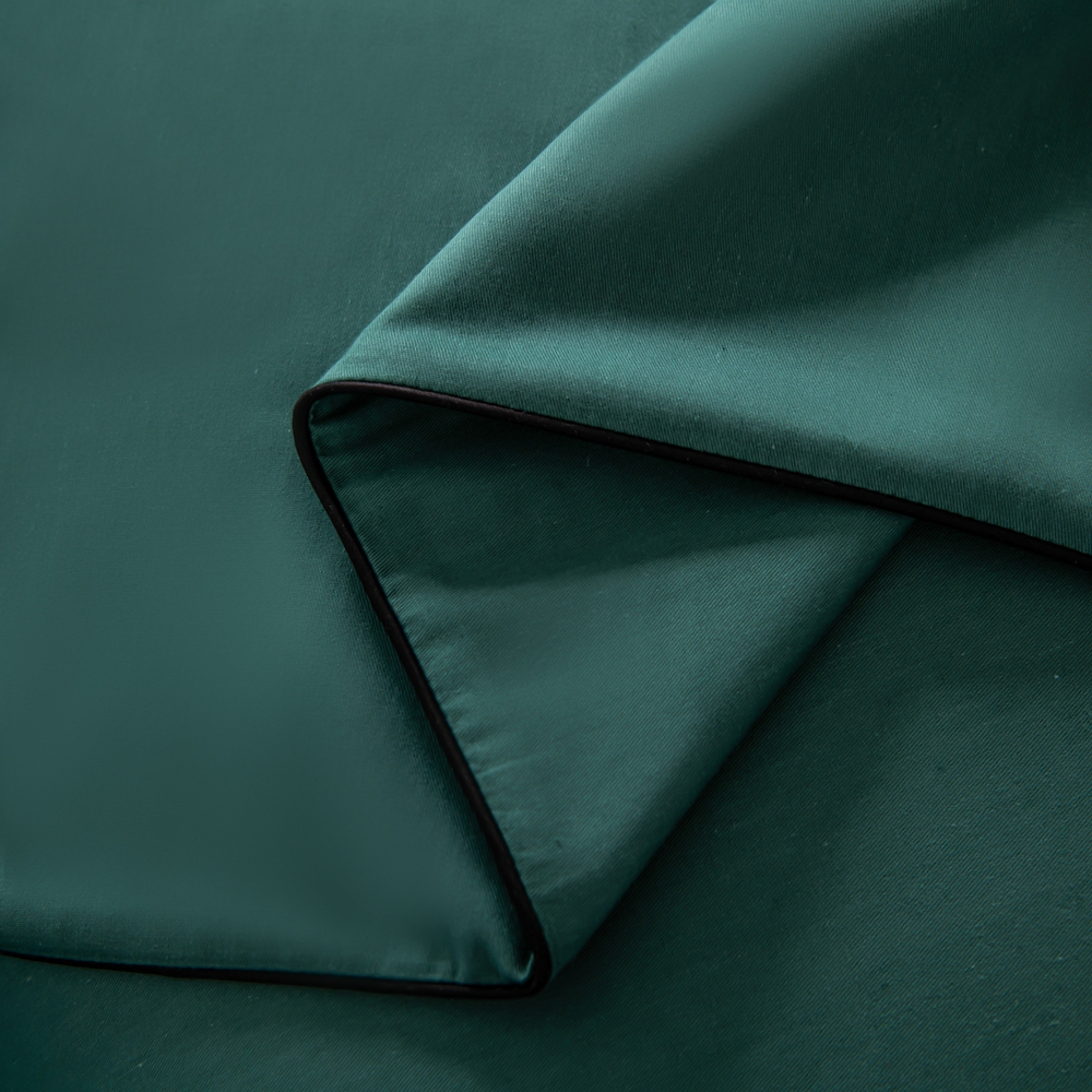 КПБ Однотонный Сатин Элитный на резинке OCER009, 2 спальный, 4 наволочки, простынь 140*200*30