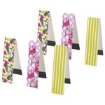 Закладки для книг с магнитом "ТРОПИКИ", набор 6 шт., блестки, 25x196 мм, ЮНЛАНДИЯ, 111637