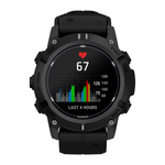 Спортивные часы Garmin Descent G2, чёрный силиконовый ремешок Чёрный безель, AMOLED-дисплей с сапфировым стеклом. Ремешок с классической застёжкой — на запястье обхватом 128–224 мм