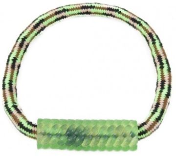 YUGI Игрушка для собак Веревочное кольцо и термопластичная резина, Зеленое 18 см