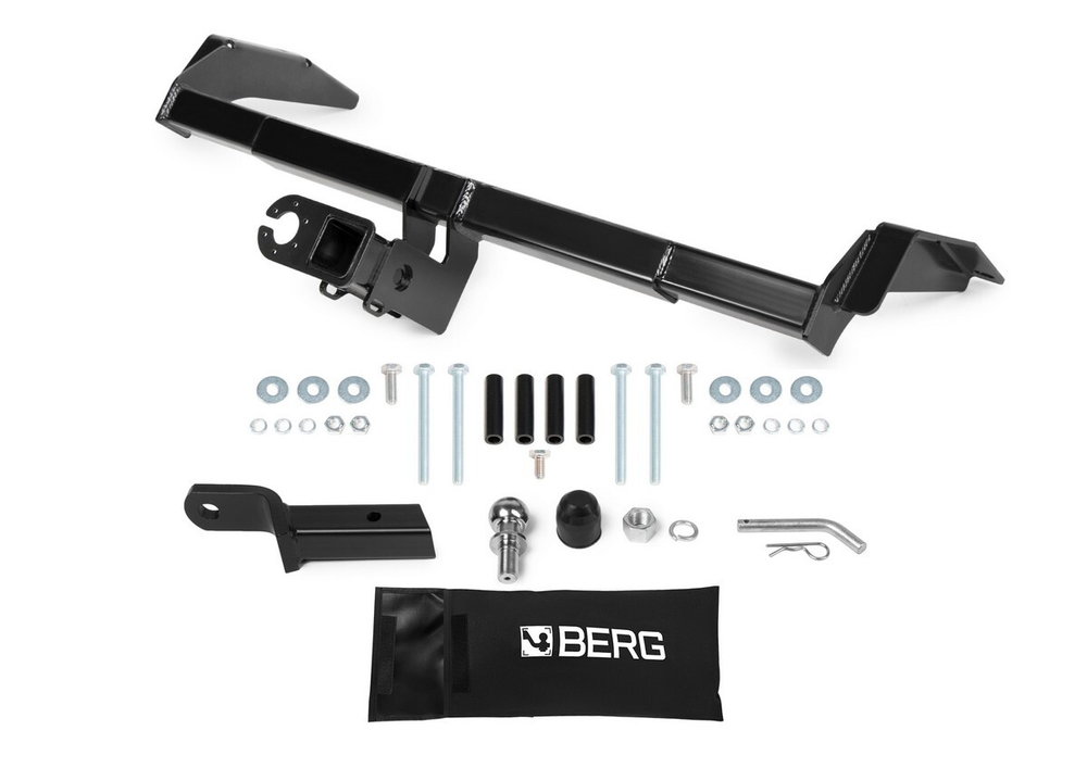 Фаркоп под квадрат c электрикой Smart для Lada Niva Travel (Лада Нива Тревел) 2021-н.в., шар E, 1200/75 кг, F.6016.002