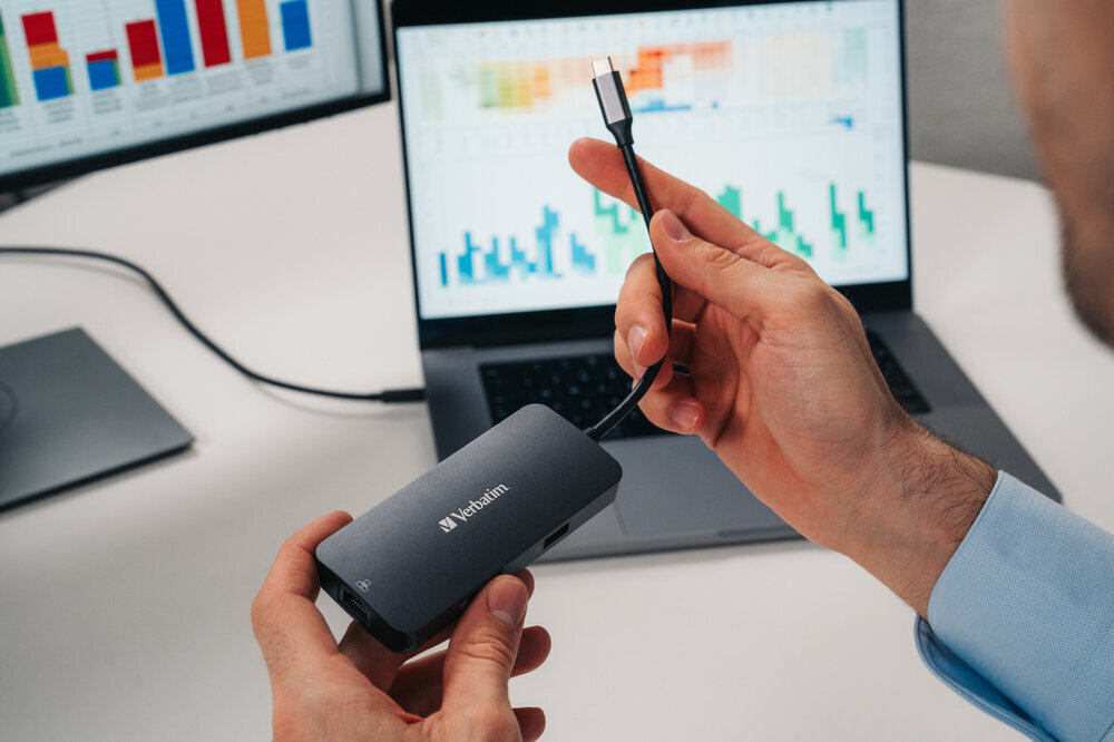Многопортовый разветвитель Verbatim USB-C Pro CMH-05 на 5 портов