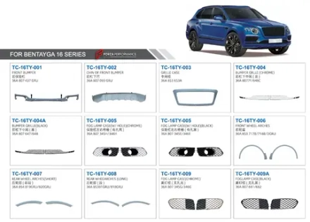 Запчасти для Bentley Bentayga 2015 - 2020 Бентли Бентайга