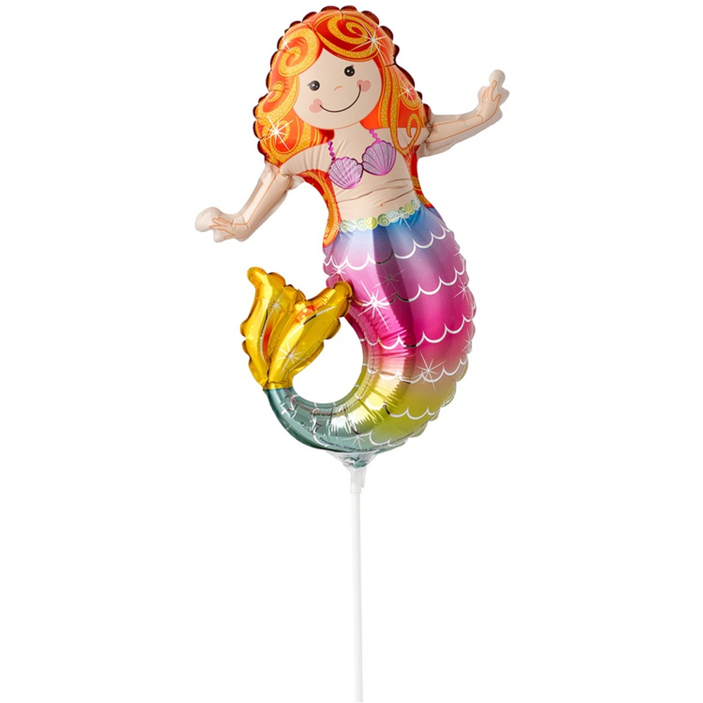 Шар Фольгированный Русалка с хвостом радужным (Ассорти)
