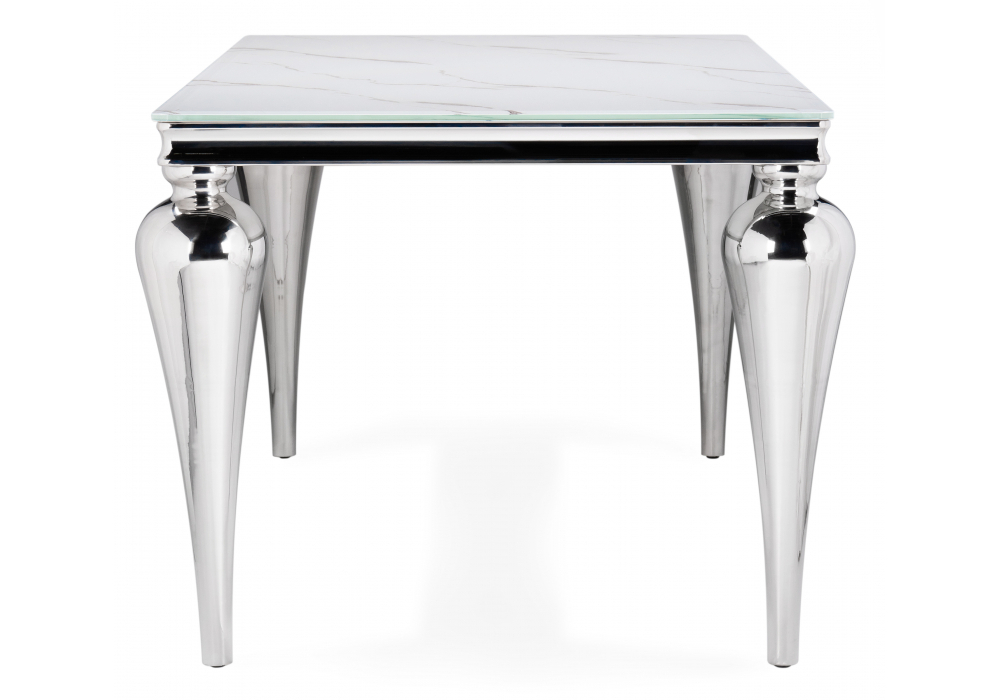 Стол стеклянный Woodville Vase белый