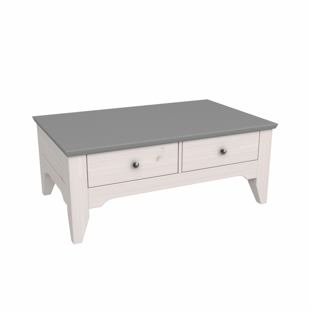 Стол журнальный «Бейли» белый воск/антрацит