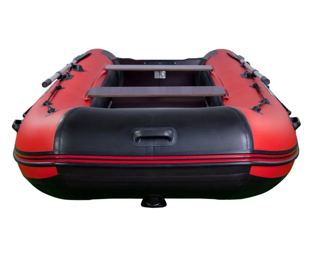 Лодка ПВХ River Boats RB 370 пайол фанера 9 мм, серо-оранжевый