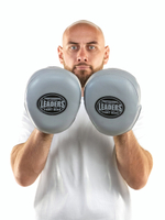 Лапы тренерские LEADERS MID-AIR GREY (ONE, кожа, серый)