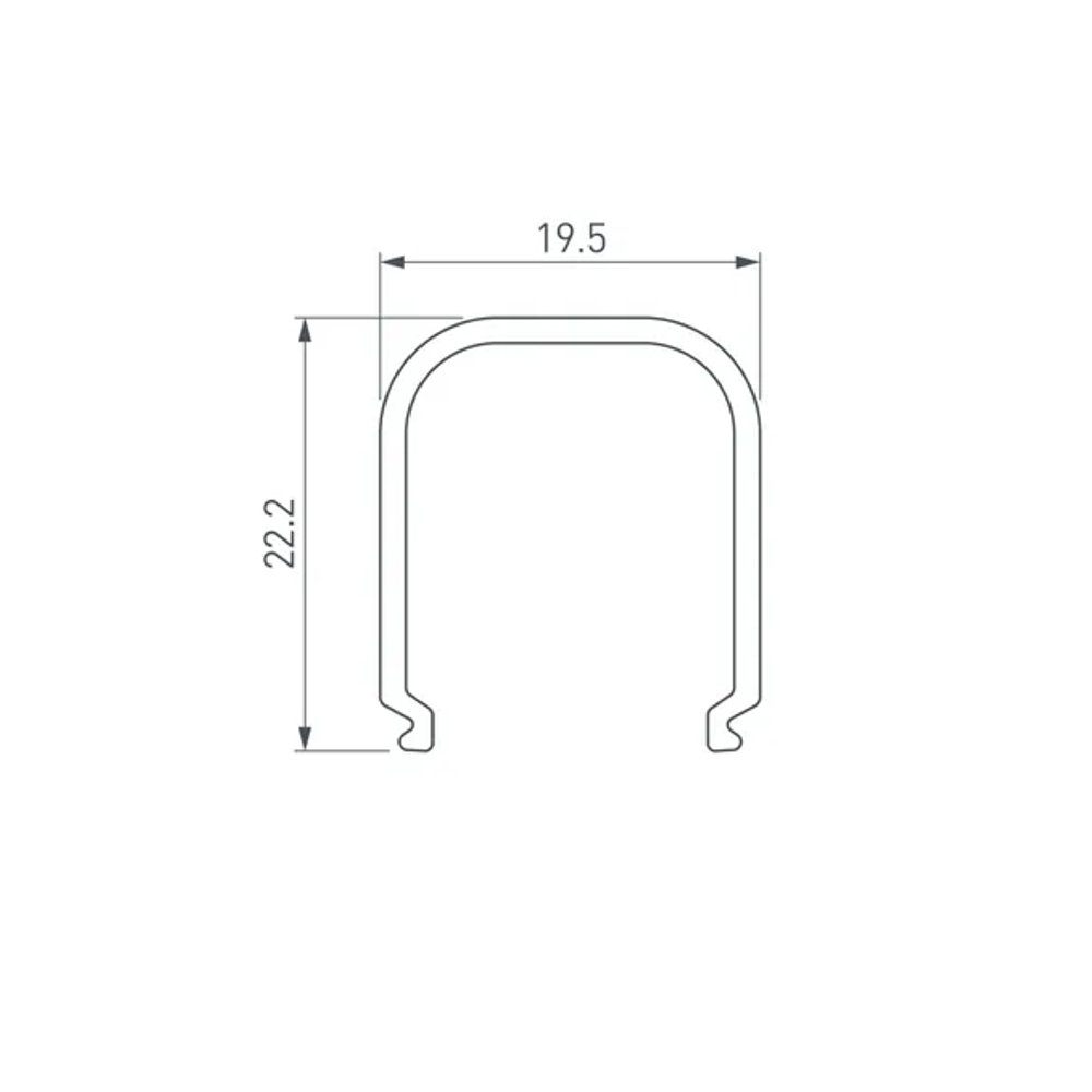 Экран ARH-WIDE-(B)-H20-2000 RRC Clear-PM (Arlight, Пластик) 018875