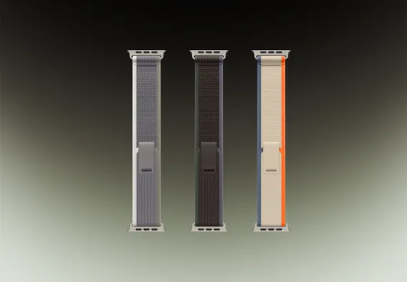 Часы Apple Watch Ultra 2 GPS + Cellular 49 мм, титановый корпус, ремешок Trail цвета Синий/Черный,размер L/M