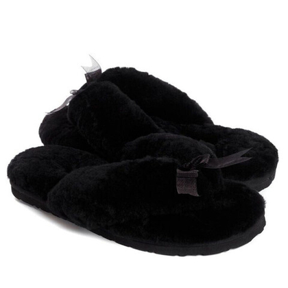 Ugg Fluff Flip Flop II — Black