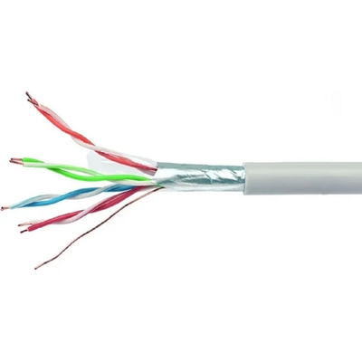 Витая пара Cablexpert FPC-6057-4-CU/100 Кабель Cablexpert (RU) FTP indoor 4x2x0.57, медный, кат.6, однож., 100м, box, серый