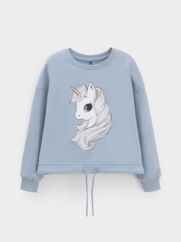 джемпер  для девочки  КР 302827/серо-голубой 1362 к664