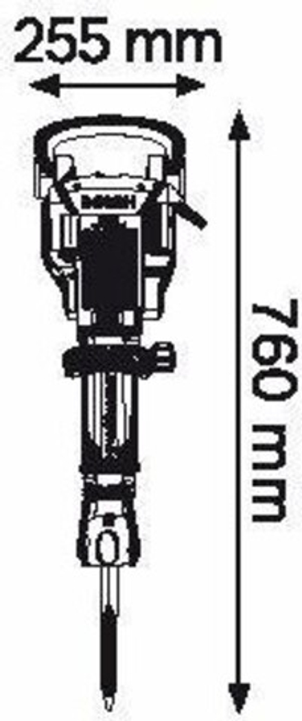 Молот ударный сетевой BOSCH GSH 16-28  0611335000 Тележка