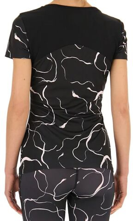 Женская теннисная футболка Lotto Running 3 - all black/barely pink