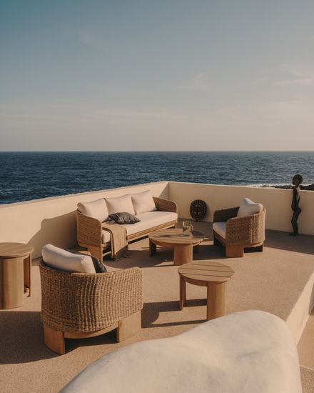 3-местный диван Xoriguer из синтетического ротанга и 100% массива эвкалипта Испания 