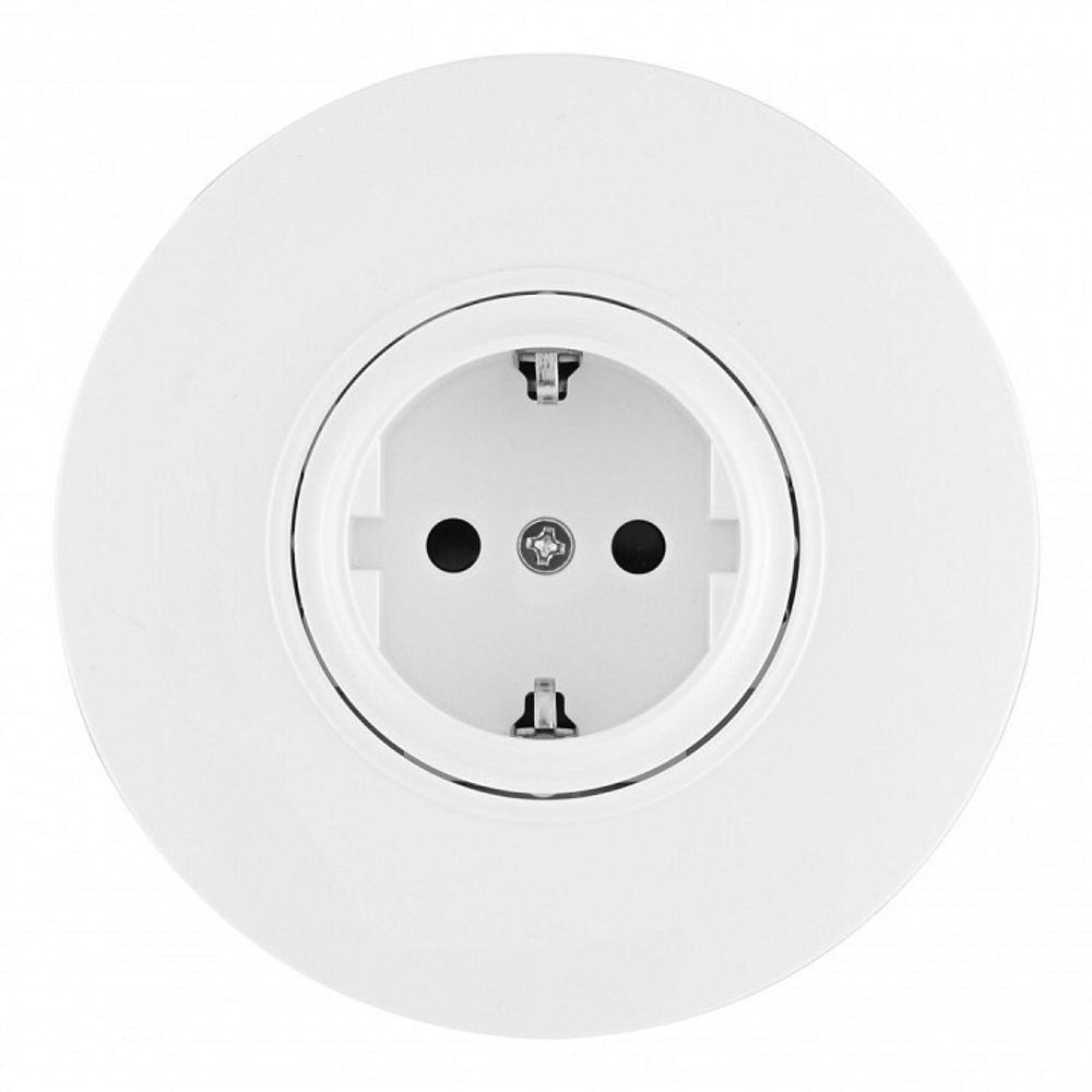 Розетка с заземлением и со шторкой Arte Milano SET08-1 SET08-1-40-1 white