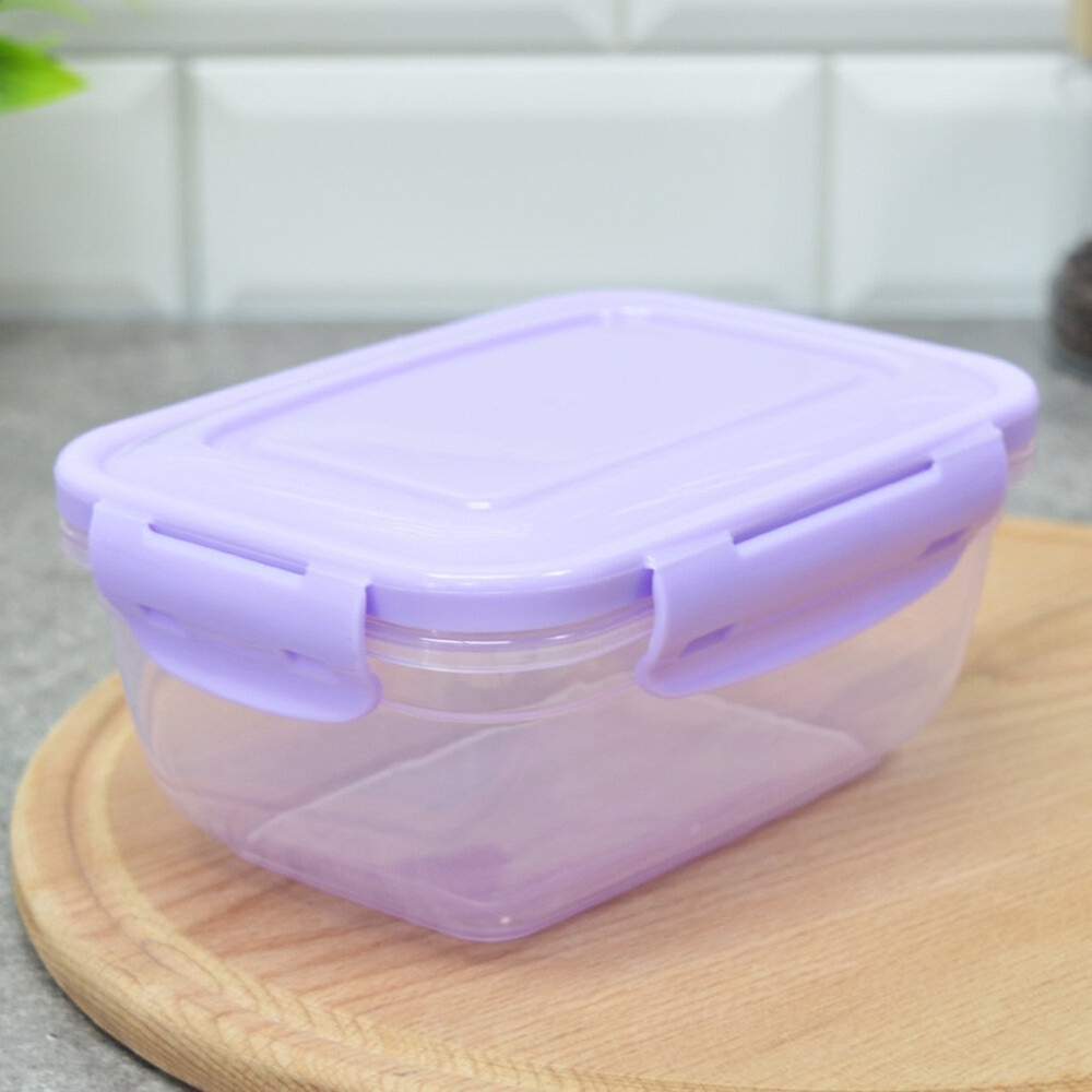 Контейнер для продуктов 0,8л герметичный прямоугольный