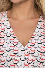 Блуза Статица (бело-красная) Б13775-16М LT Collection