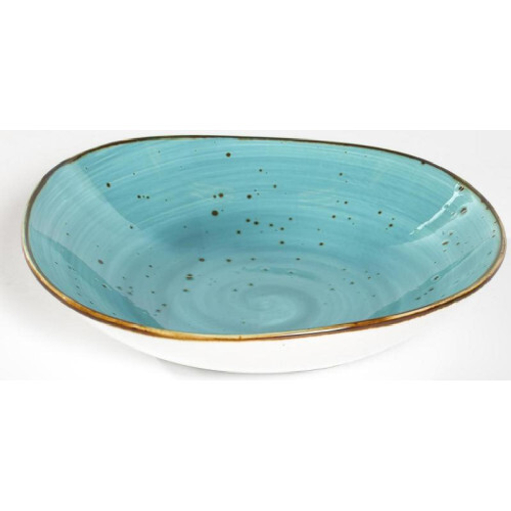 Тарелка глубокая 750мл "Хорека" бирюза