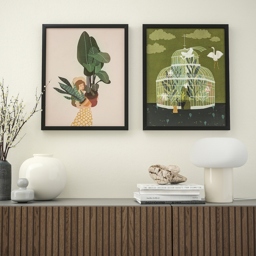 IKEA BILD  (ИКЕА БИЛД)  -  Плакат, оранжерея, 40x50 см