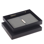 Набор блокнот и ручка, серый