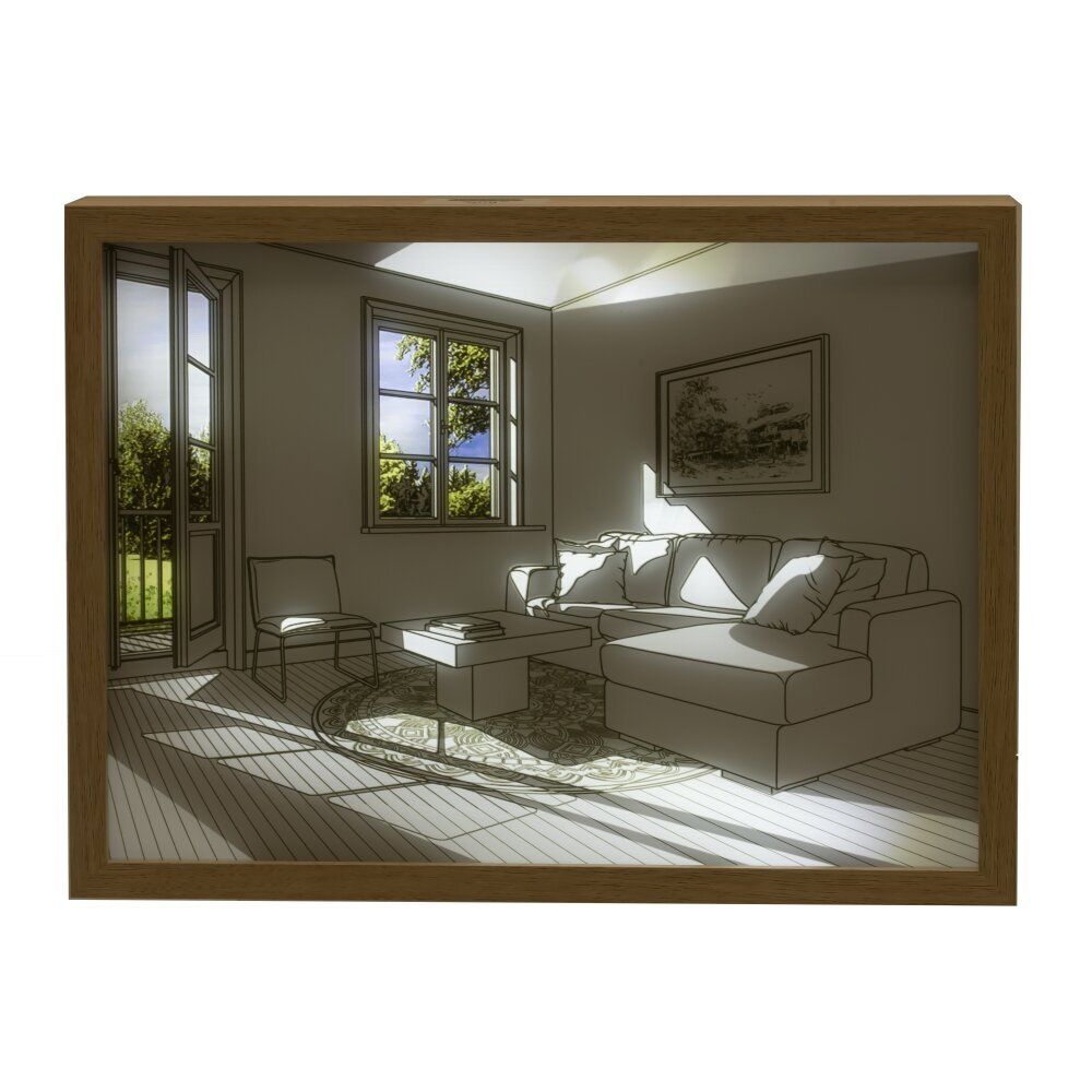 GAEM Панно (подсветка, USB), L31 W4 H23 см, 2в.