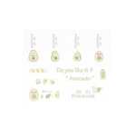 Маркер текстовыделитель Basir, серия "Авокадо", 10 см, разноцветные, набор 4 шт ассорти