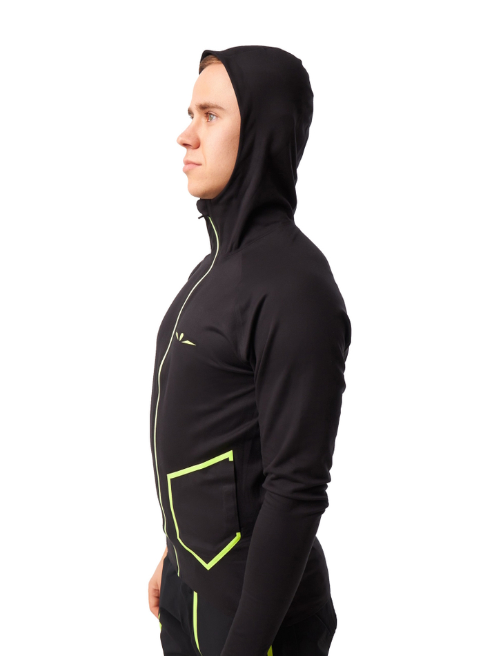 ХУДИ МУЖСКОЕ HOODIE | BLACK/YELLOW