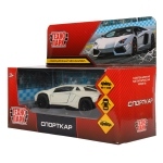 Модель ин. мет. "Спорткар" 12см, двери, багаж. коробка 2210C0139-R1 (240) (Технопарк)