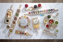 Набор из 6-ти прозрачных стопок на подставке Paddle