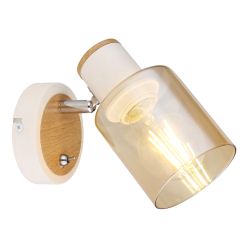 Светильник настенно-потолочный спот Rivoli Jamilly 7057-701 1 х Е27 40 Вт поворотный с выключателем | Rivoli