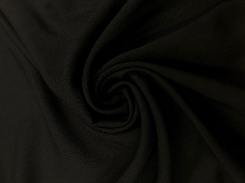 Ткань Штапель цвет черный, артикул 324630