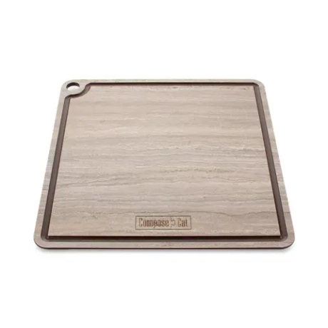 Подставка под горячее/доска для сервировки 24х24см ComposeEat ProFashion травертин капучино